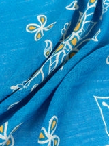 <リネンミックスストールタッセル付き120>インディアンバンダナ