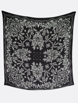 <ウールシルクストールヘリンボーン織120>カレイドバンダナ