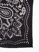 <ウールシルクストールヘリンボーン織120>カレイドバンダナ