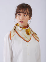 <シルクスカーフ65>アップル