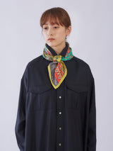 <シルクスカーフ88>バティック