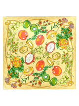 SILK SCARF 88 / FRUIT BASKET