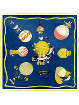 <Silk Scarf 65> Balloon Balloon Balloon