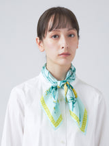 <シルクスカーフ65> アンティークフラワー