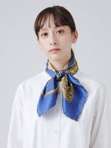 SILK SCARF 65 / TASSEL LEOPARD