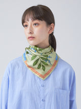 <シルクスカーフ65> アンティークフラワー