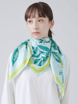 <シルクスカーフ88> アンティークフラワー