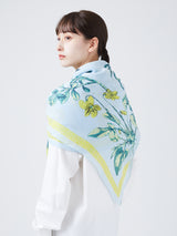 <Cotton Silk Stole 120> Antique Flower