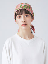 <シルクスカーフ65> アンティークフラワー