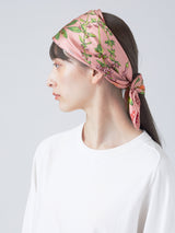 <シルクスカーフ65> アンティークフラワー