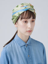 <シルクスカーフ88> アンティークフラワー