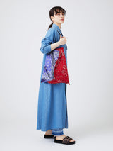 PRINT TOTE BAG L / PAISLEY BANDANA