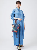 BUCKET SHOULDER BAG / NATIVE FLOWER