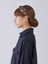SILK SCARF 88 / LEOPARD BEG