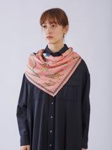 <シルクスカーフ88>ネイティブフラワー