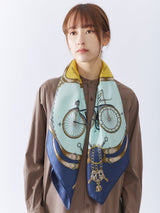 <シルクスカーフ88>自転車