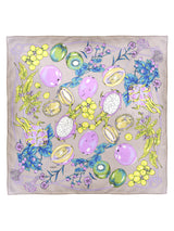 SILK SCARF 88 / FRUIT BASKET