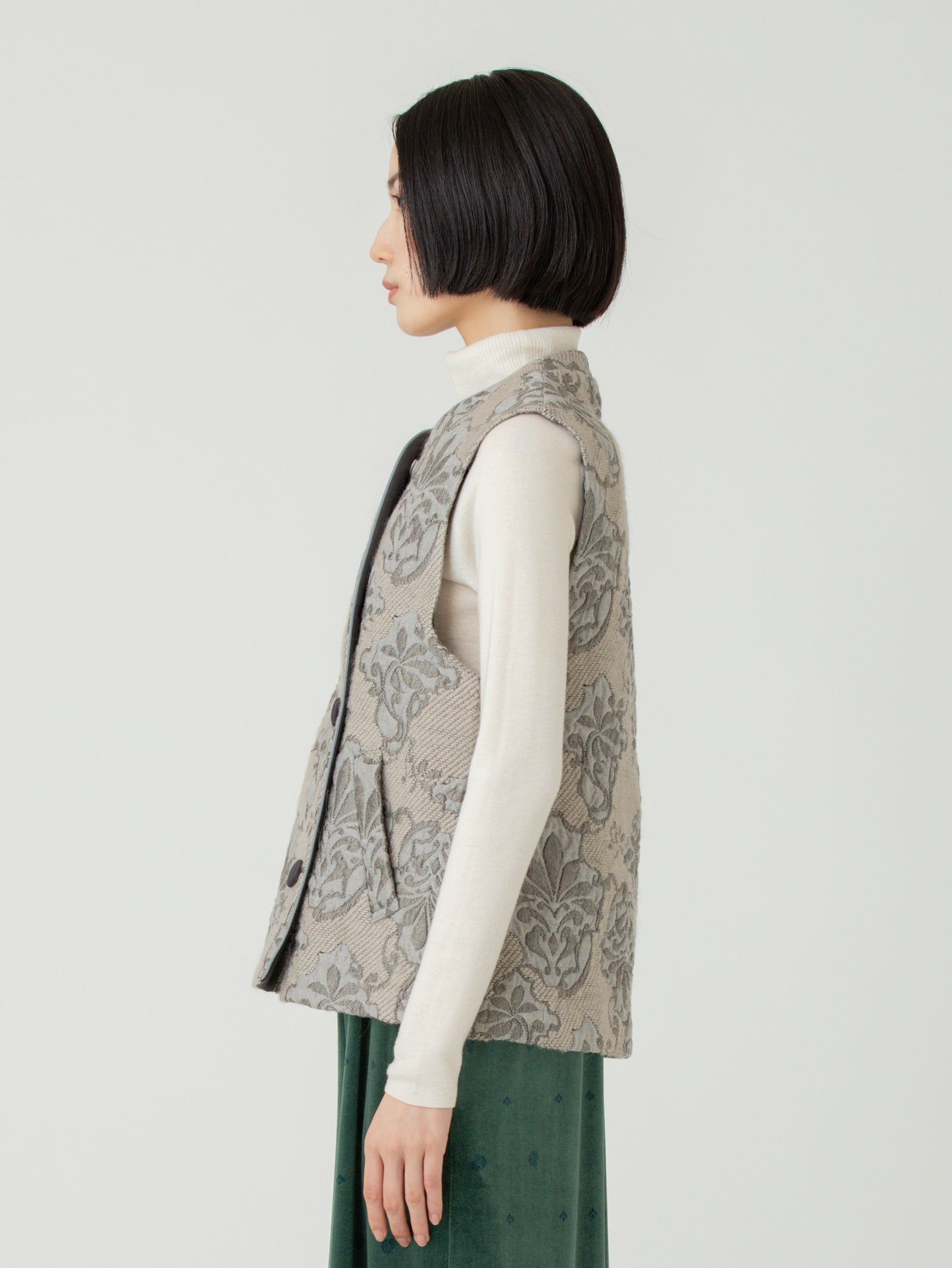 ジャガードベスト＞グレー – manipuri