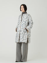 DOWN LONG COAT / REVERSIBLE NATIVE BIT