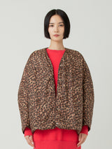 DOWN JACKET / REVERSIBLE LEOPARD ZEBRA