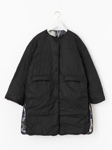 DOWN LONG COAT / REVERSIBLE NATIVE BIT