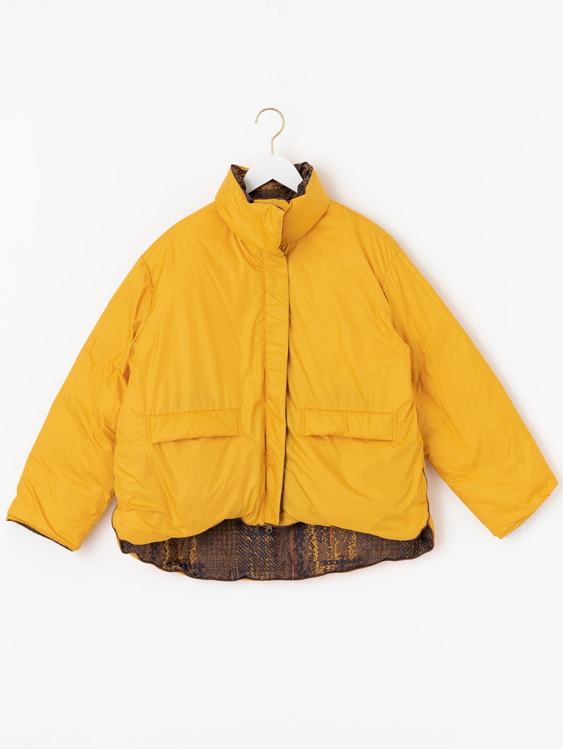 DOWN BLOUSON / REVERSIBLE DRAW AND BRUSH