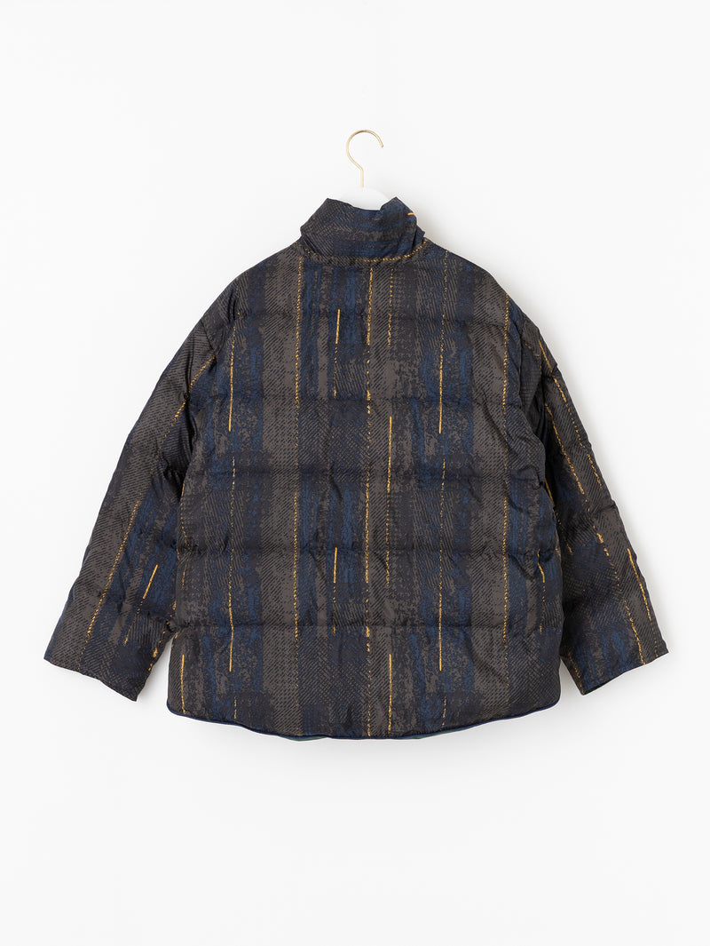 DOWN BLOUSON / REVERSIBLE DRAW AND BRUSH