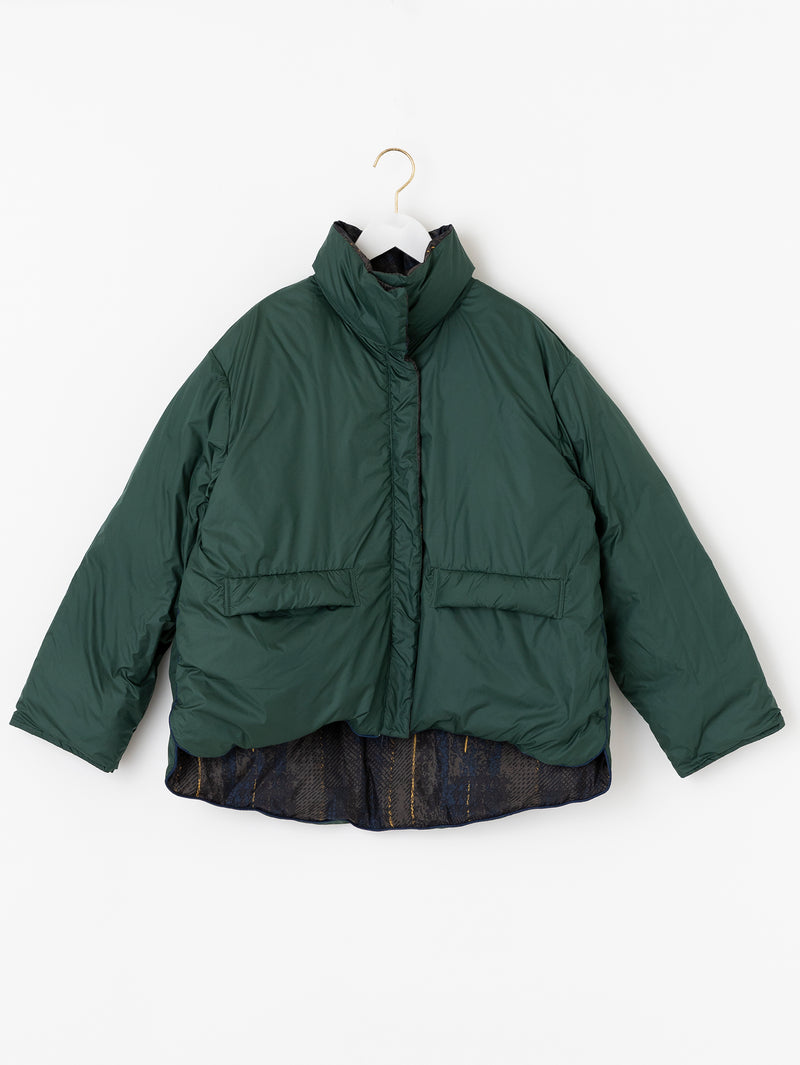 DOWN BLOUSON / REVERSIBLE DRAW AND BRUSH