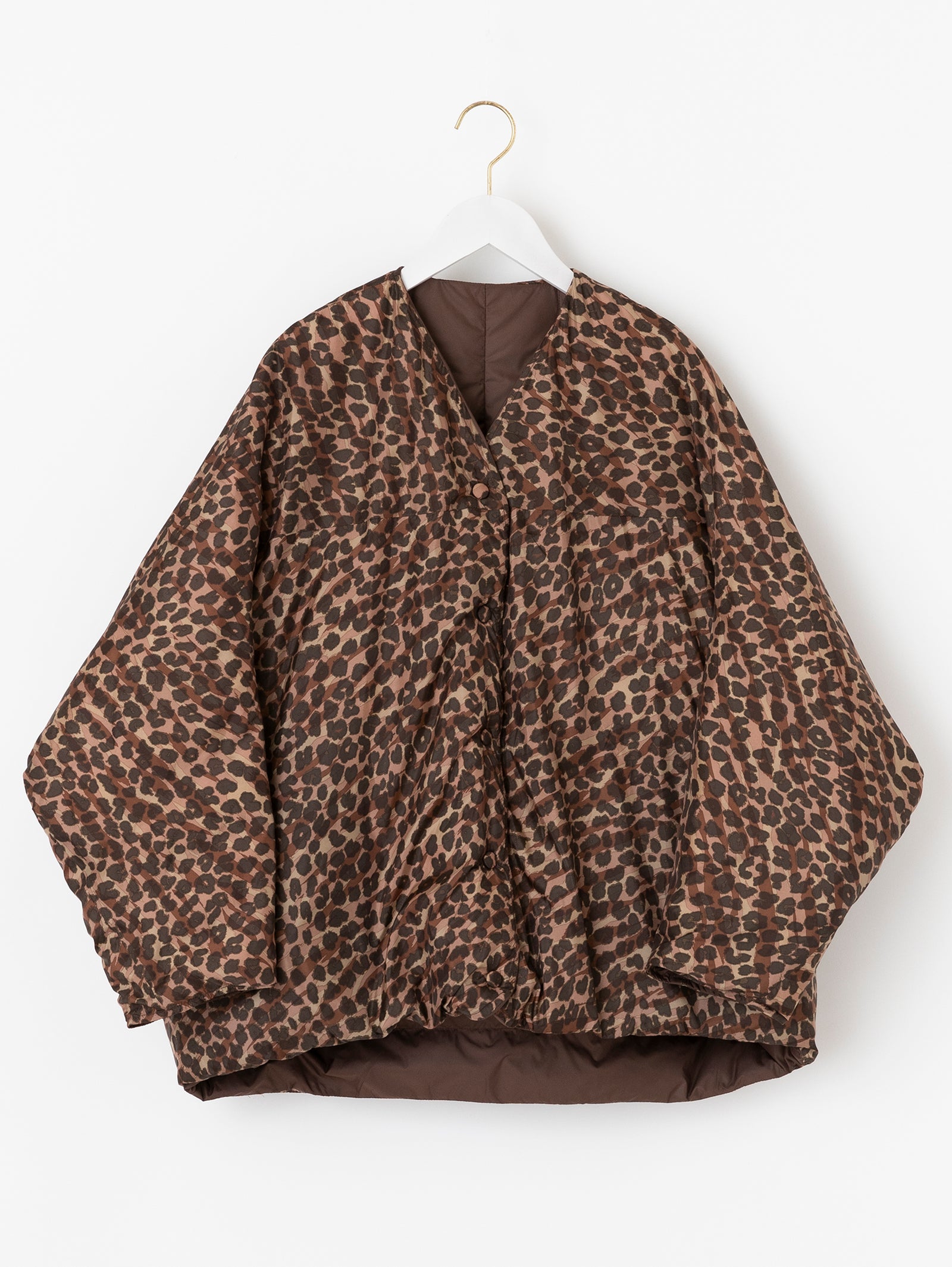 ダウンジャケット＞リバーシブル レオパードゼブラ – manipuri