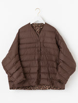 DOWN JACKET / REVERSIBLE LEOPARD ZEBRA