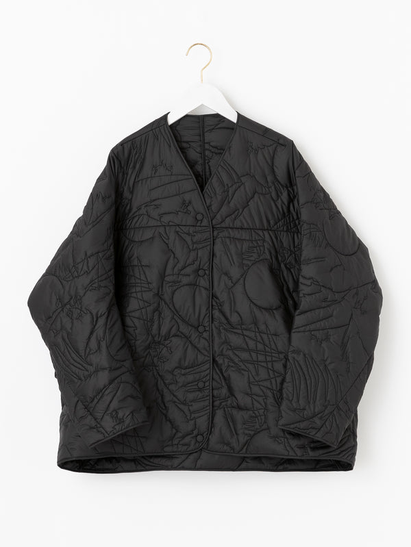 QUILTED JACKET / BLACK