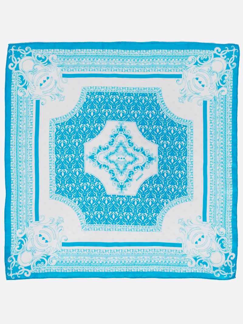 SILK SCARF 65 / JACQUARD  RELIEF