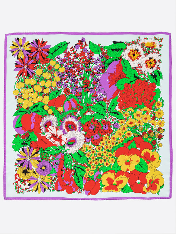 ＜シルクスカーフ65＞パンジー