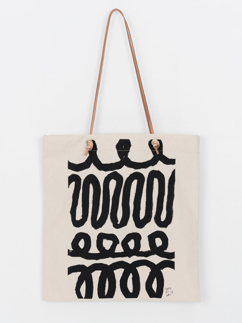 CANVAS PRINT TOTE BAG / LINE