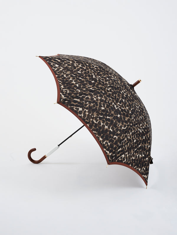 &lt;Long Umbrella for Rain or Shine&gt; Leopard Zebra