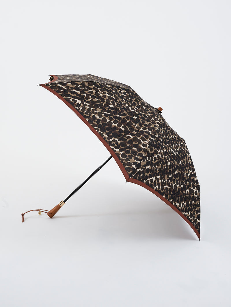 ＜晴雨兼用折傘＞レオパードゼブラ