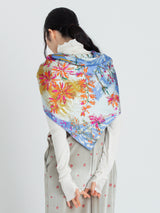 SILK SCARF 88 / HANGING FLOWER