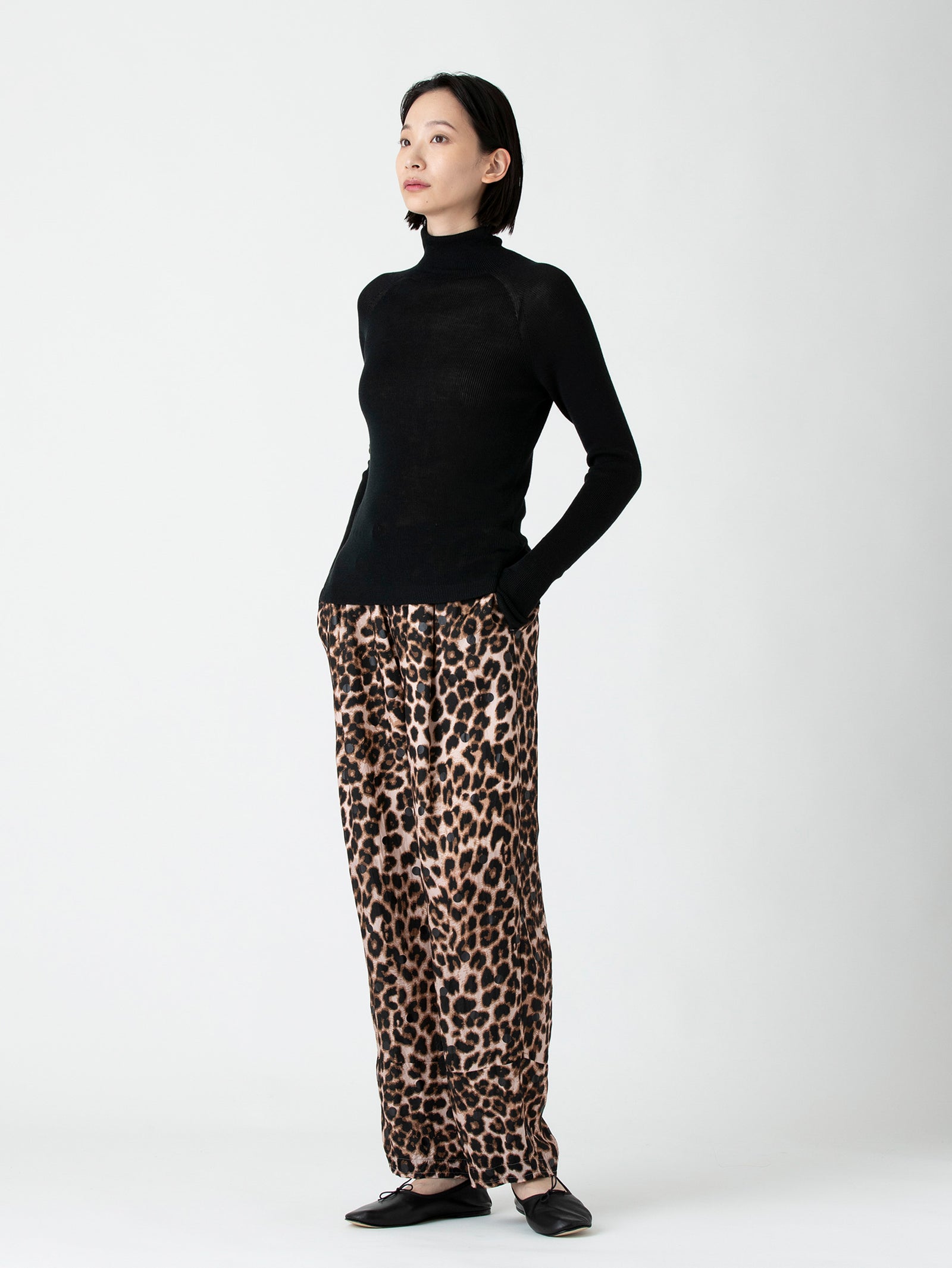 別注　マニプリ　レオパードパンツ ロングパンツ＞ドット×レオパード – manipuri