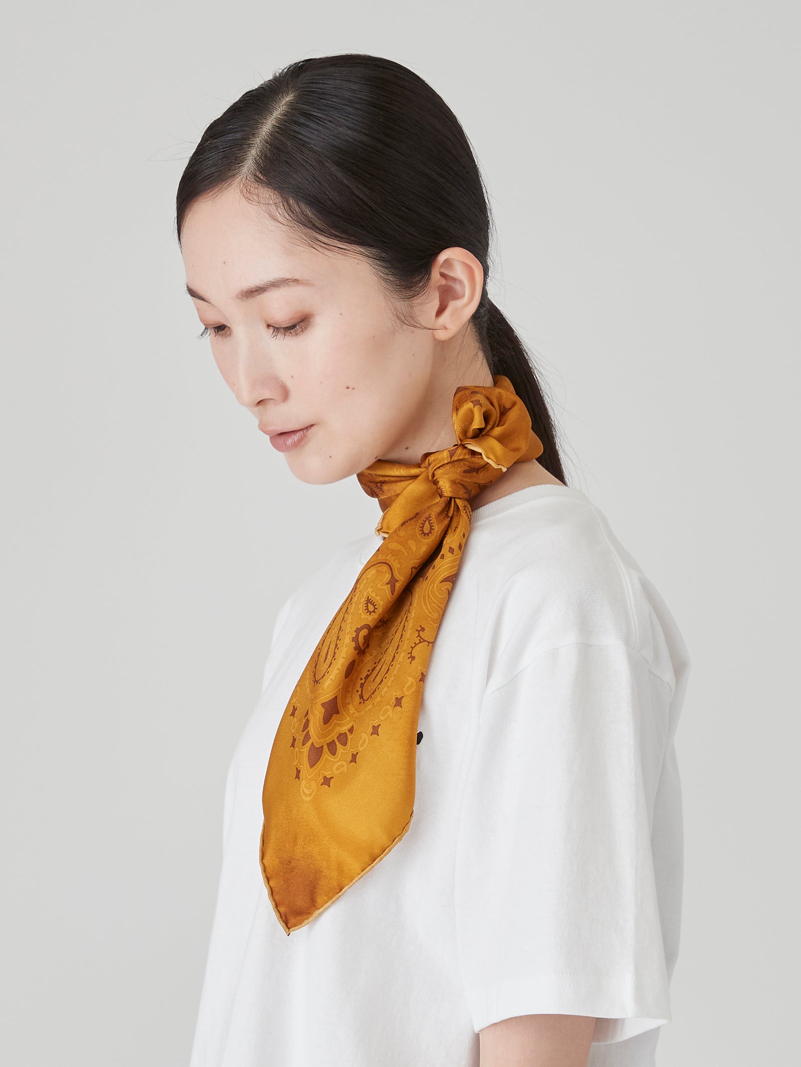 シルクスカーフ65＞ヴィンテージプリントA-2バンダナ – manipuri