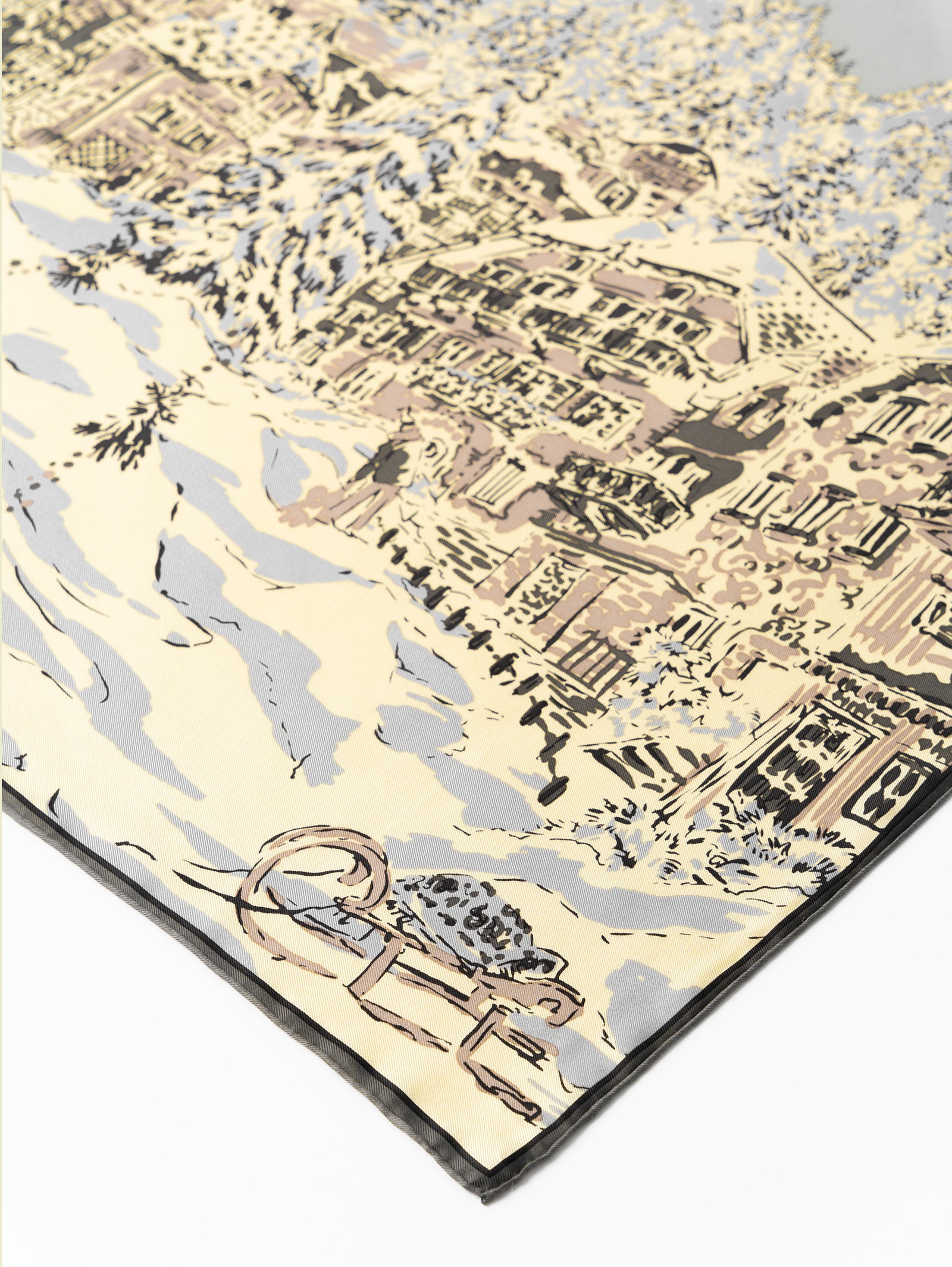 シルクスカーフ88＞ウィンタリーランドスケープ – manipuri