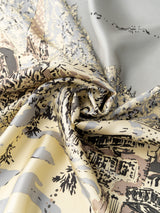 SILK SCARF 88 / WINTERY LANDSCAPE