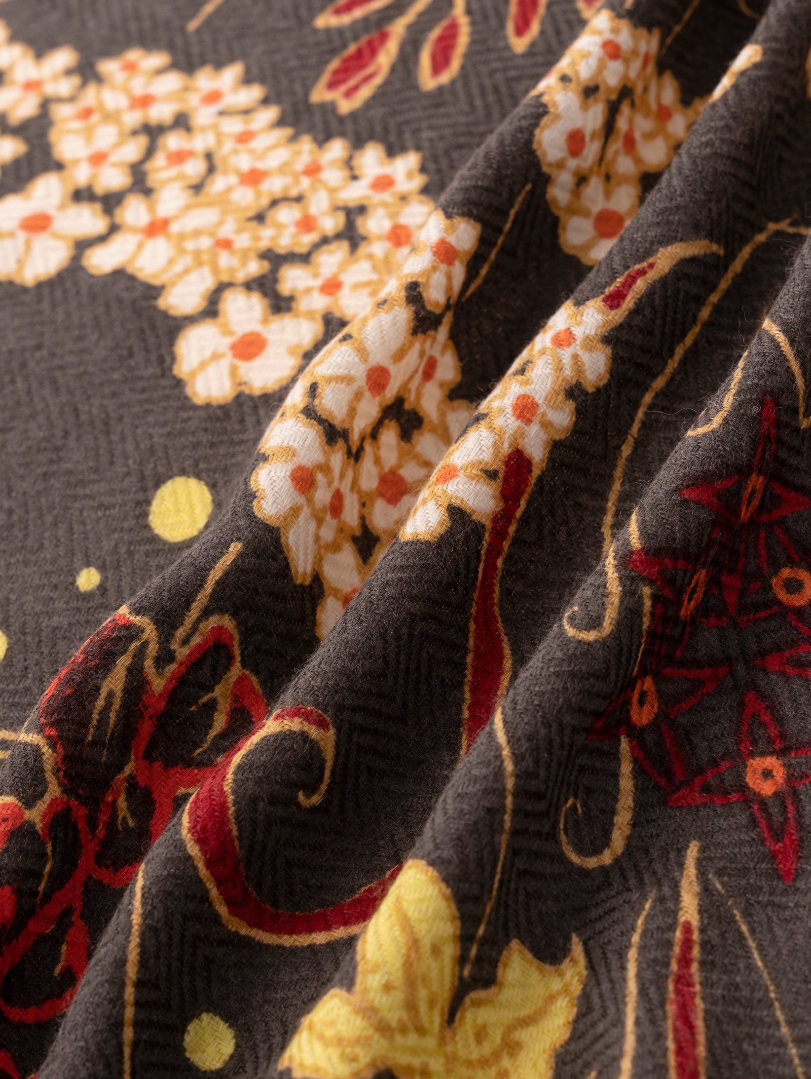 ウールシルクストールヘリンボーン織120＞フロシス – manipuri