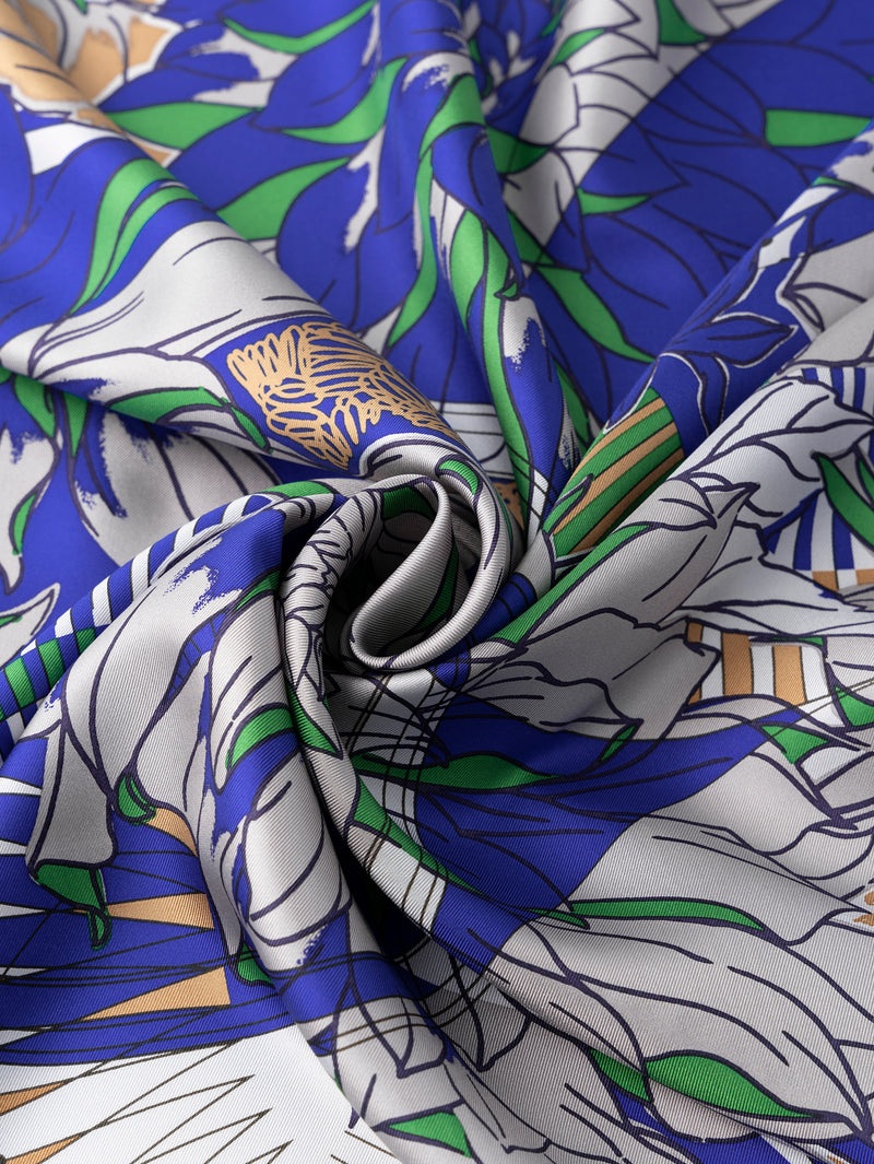 SILK SCARF 65 / DAHLIA RONDO