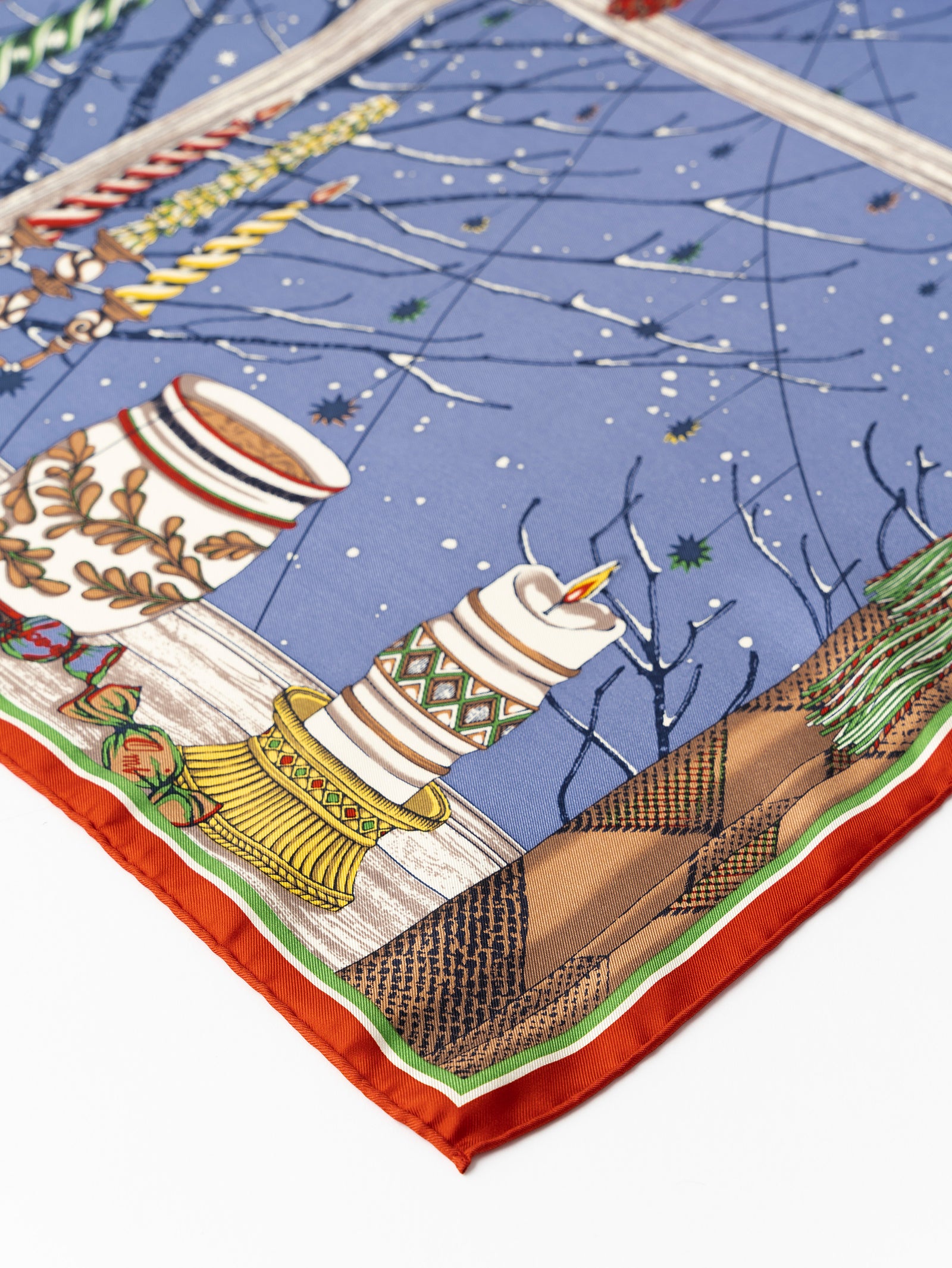 美品　完売品　manipuriマニプリ シルクスカーフ/Hygge / OR シルクスカーフ88＞ヒュッゲ – manipuri