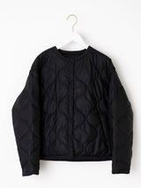 &lt;Quilted W Cocoon Coat&gt; Abstract