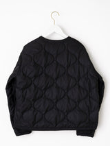 &lt;Quilted W Cocoon Coat&gt; Abstract