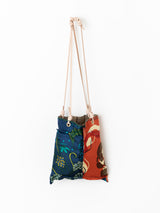 REVERSIBLE PRINT TOTE BAG S / COLLAGE ROSE