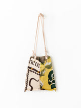 REVERSIBLE PRINT TOTE BAG S / COLLAGE ROSE