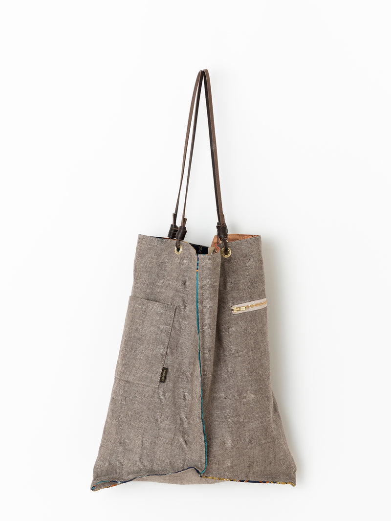 REVERSIBLE PRINT TOTE BAG L / HYGGE