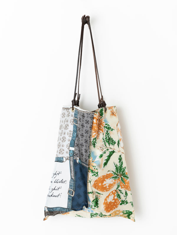 REVERSIBLE PRINT TOTE BAG L / CRESTBELT